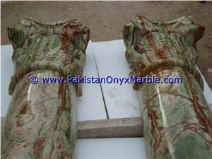 Onyx Columns Tops Designs Handcarved Pillars