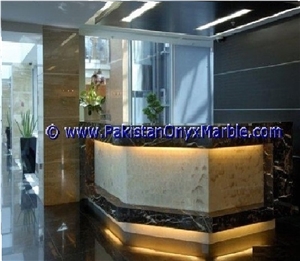 Onyx Lobby Desk Counter Collections,Bar Top,Commercial Counter