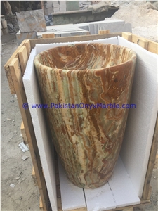 Onyx Pedestals Sinks Basins Multi Green