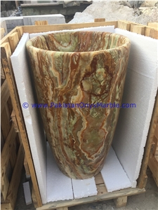 Onyx Pedestals Sinks Basins Multi Green