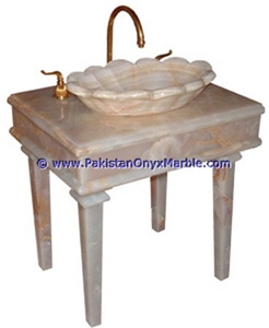 Onyx Pedestals Sinks Square Tapered Basins
