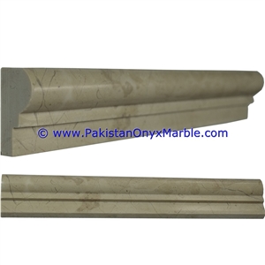 Pakistan Sahara Beige Marble Molding Chair Rail
