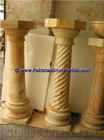 Teak Wood Marble Pedestals Stand Display Burmateak Marble