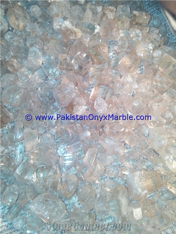Topaz Rough Raw Crystal Clear White Color