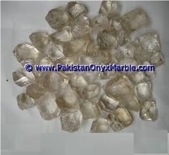 Topaz Rough Raw Crystal Clear White Color