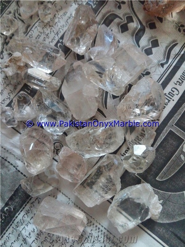 Topaz Rough Raw Crystal Clear White Color