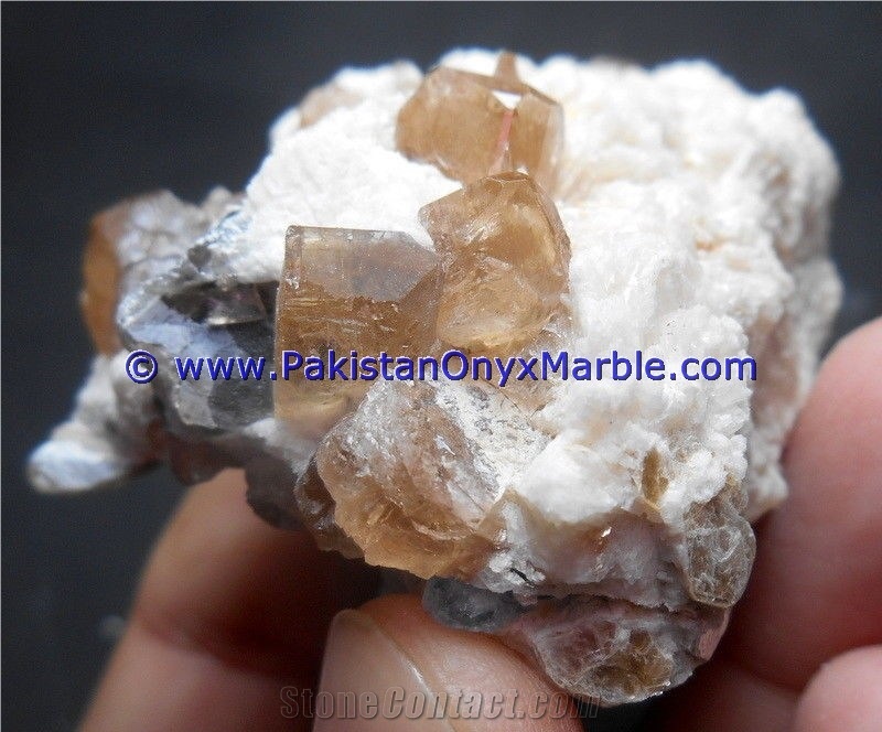 Topaz Specimens Bunch with Fluorite Albite