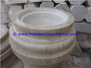Verona Beige Marble Columns Pillars Bases