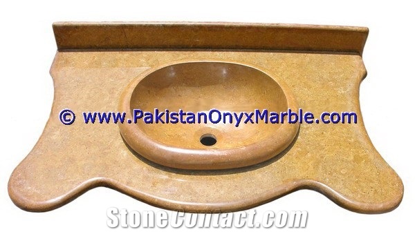 Verona Beige Marble Vanity Top for Rectangular Beige Marble