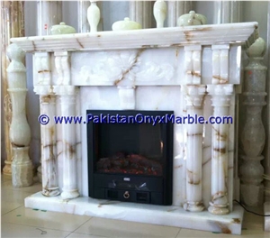 White Onyx Fireplaces White Onyx Fireplaces