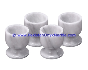 Ziarat Grey Marble Egg Cups Holder Stand