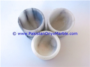 Ziarat Grey Marble Egg Cups Holder Stand