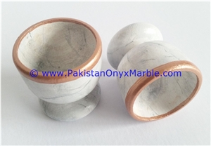 Ziarat Grey Marble Egg Cups Holder Stand