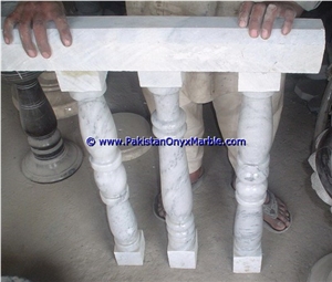Ziarat White Marble Balustrade Ziarat White Carrara White