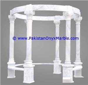 Ziarat White Marble Carved Ionic Column
