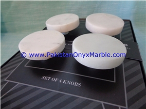 Ziarat White Marble Knobs Cabinets Drawer Door