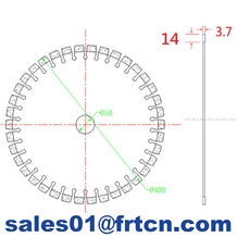 15.8inch 400hs Granite Saw Blade for Stone Cutting