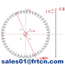 23.6inch 600wb Granite Saw Blade for Stone Cutting