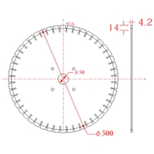 500wb Granite Diamond Blade Disc Processing Stone