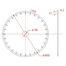 600hsb Granite Diamond Blade Disc Saw Cutting Sell