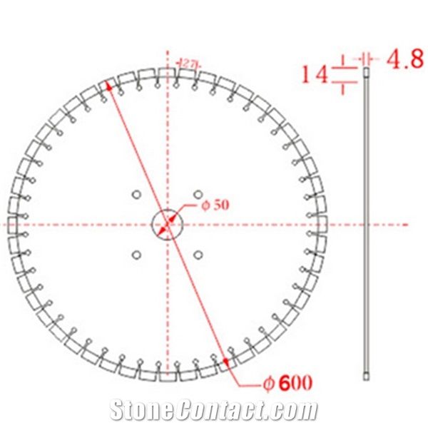 600wb Granite Diamond Saw Blade Disc Stone Cutting