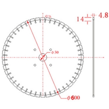 600wb Granite Diamond Saw Blade Disc Stone Cutting