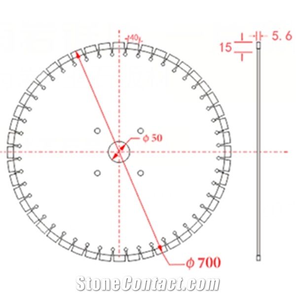 700wd Granite Diamond Saw Blade Disc Cutting Stone