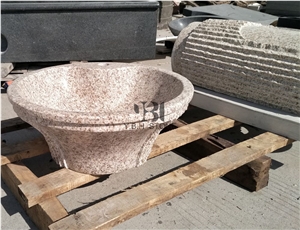 Golden Rusty Granite G682,Pedestal Basin/Farm Sink