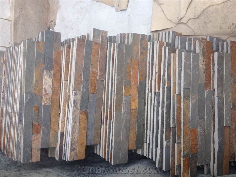 Multicolor Cheap Rusty Slate for Thin Stone Veneer