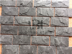 P018 Black Wall Cladding Slate,Mushroom Stone