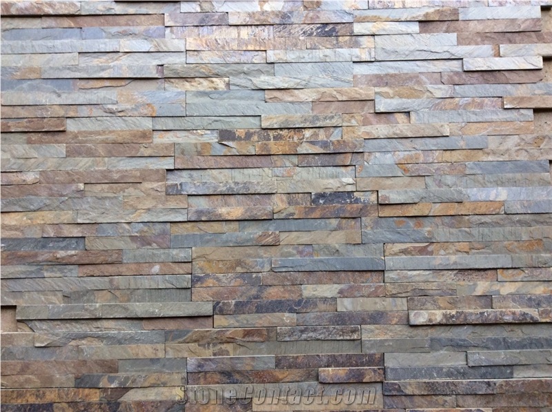 P020 Cheap Rusty Slate for Loose Stone Wall Decor