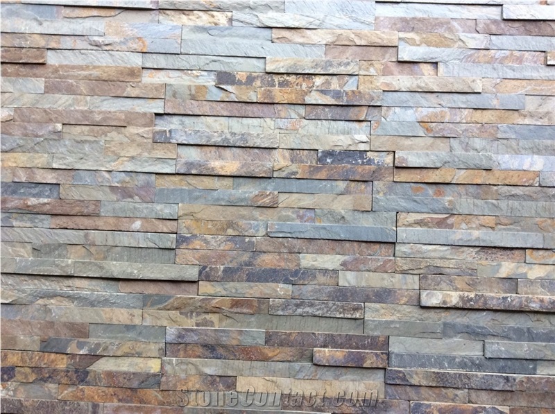 P020 Cheap Rusty Slate for Loose Stone Wall Decor