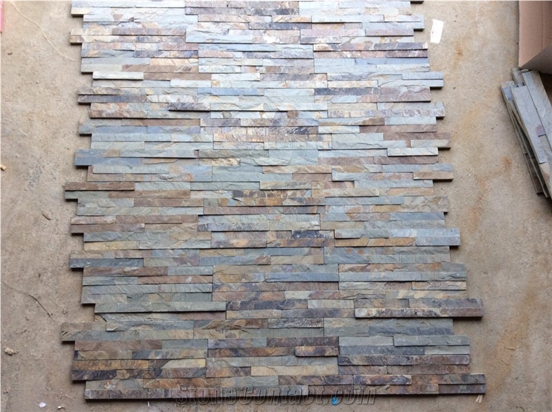 P020 Cheap Rusty Slate for Loose Stone Wall Decor
