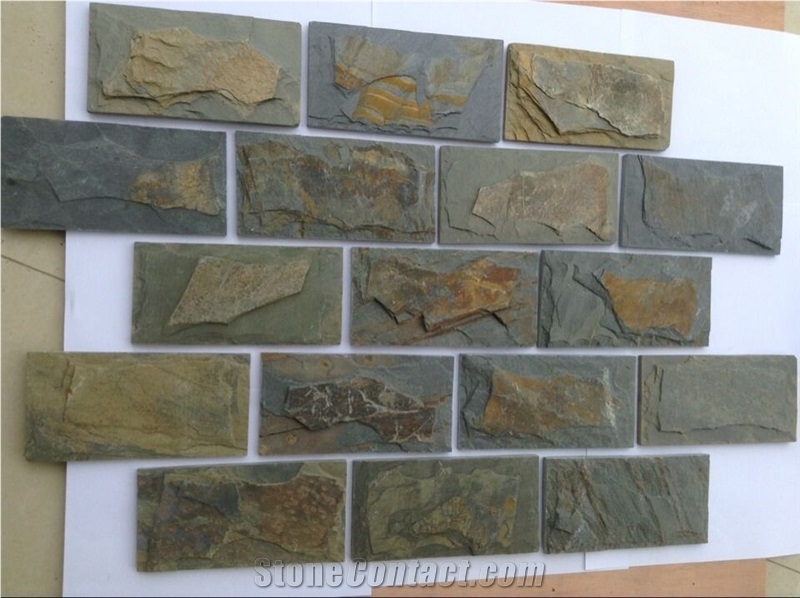 P020 Cheap Rusty Slate for Loose Stone Wall Decor