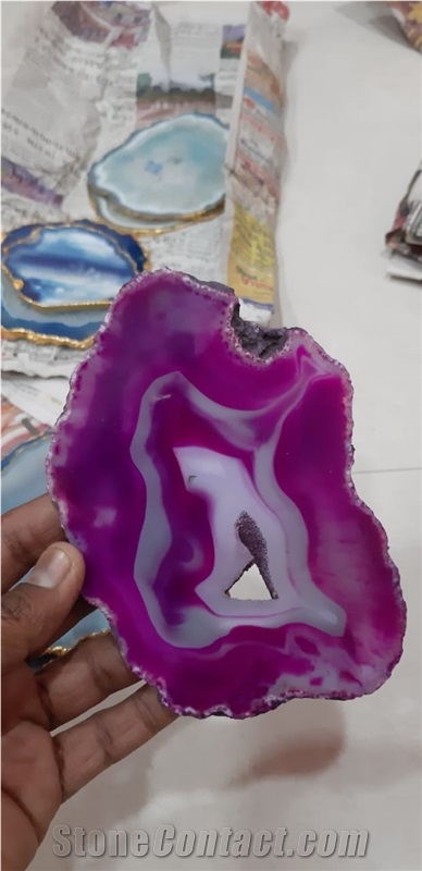 Large Natural Beautiful Agate Slices