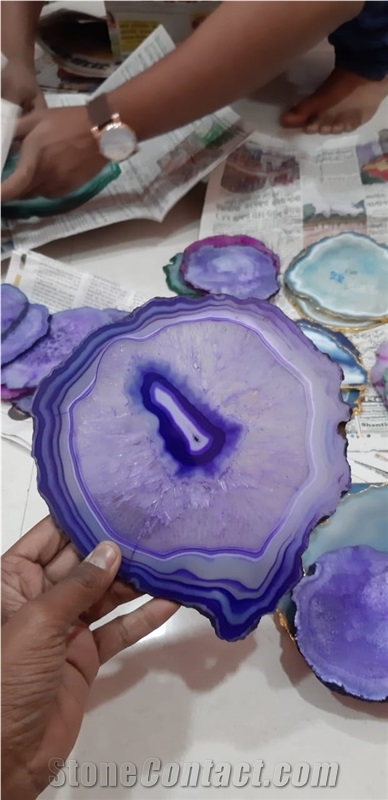 Large Natural Beautiful Agate Slices
