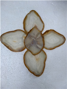 Natural Antique Agate Slices in Wholesale - India
