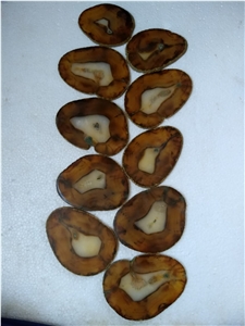 Natural Antique Agate Slices in Wholesale - India