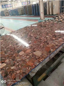 Colorful Stone Rain Pebble Granite Slab
