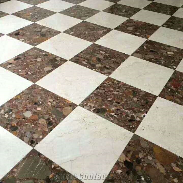 Colorful Stone Rain Pebble Granite Slab