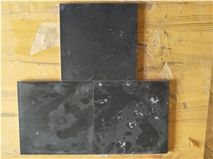 Shaolin Black Limestone Honed Slabs,Wall Tiles