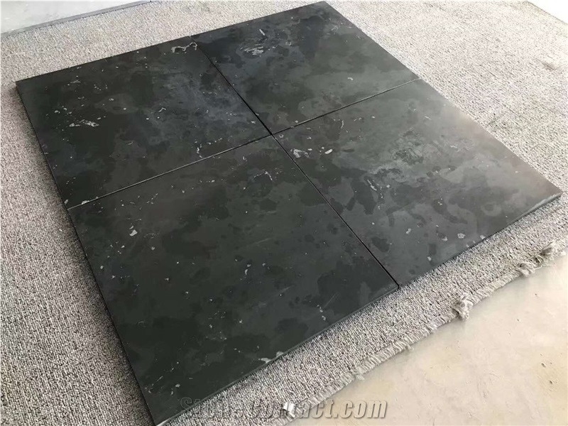 Shaolin Black Limestone Honed Slabs,Wall Tiles
