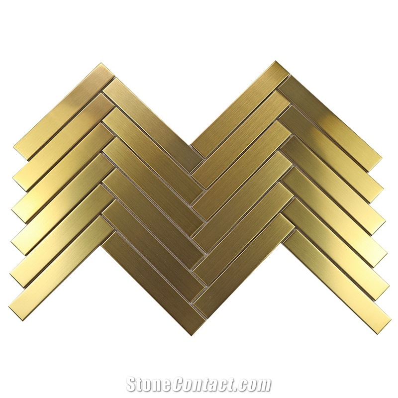Antique Copper Mixed Gold Foil Mosaic