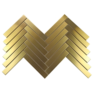 Antique Copper Mixed Gold Foil Mosaic