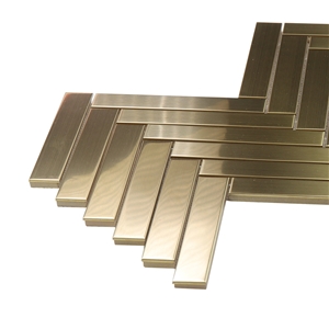 Antique Copper Mixed Gold Foil Mosaic