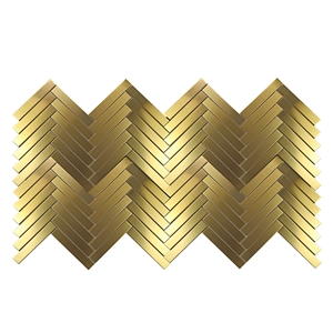 Antique Copper Mixed Gold Foil Mosaic