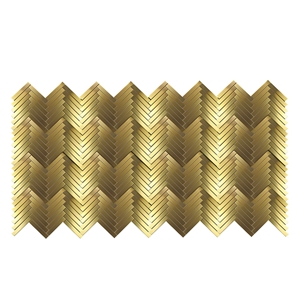 Antique Copper Mixed Gold Foil Mosaic
