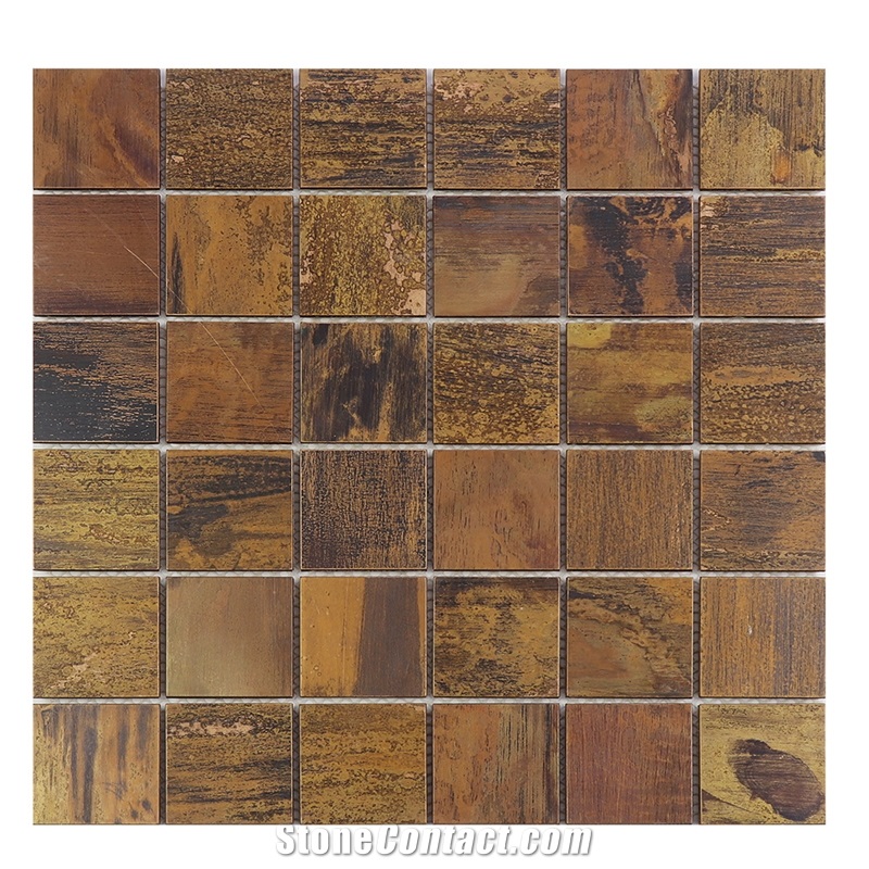 Copper Metallic Mosaic Tile