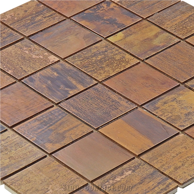 Copper Metallic Mosaic Tile
