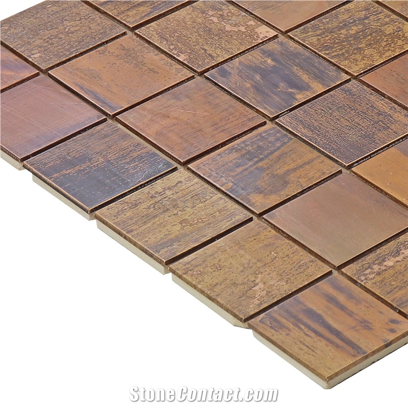 Copper Metallic Mosaic Tile